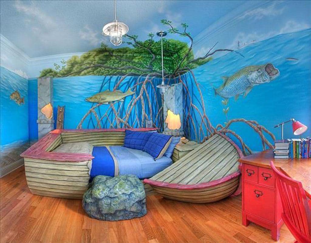 Oceanic Bedroom theme for kids