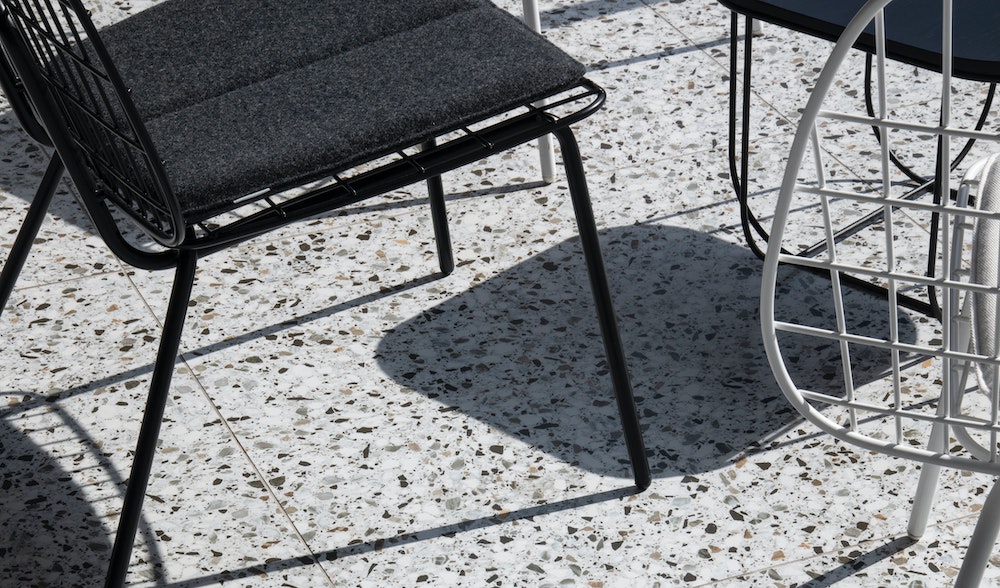 terrazzo flooring used in outdoor