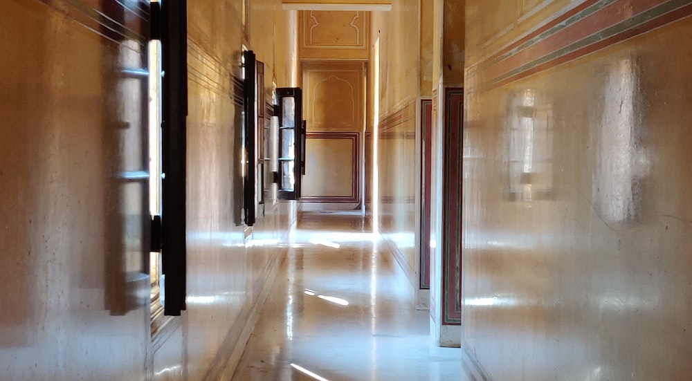 epoxy flooring used in hallway